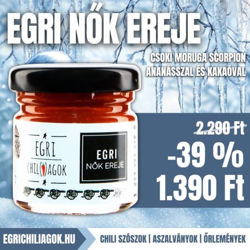 Egri Nők Ereje -  Ananászos-kakaós csoki moruga scorpion chili szósz - 35 ml