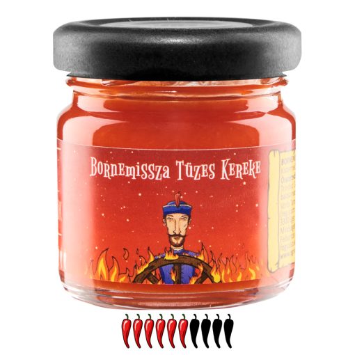 Bornemissza Tüzes Kereke chili szósz - 35 ml - limitált szériás címke