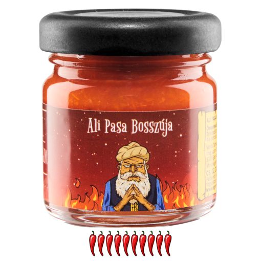 Ali Pasa Bosszúja - chili szósz - 35 ml - limitált szériás címke